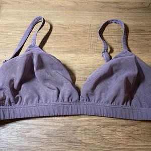 SKIMS - fits everybody mesh triangle bralette - plum
